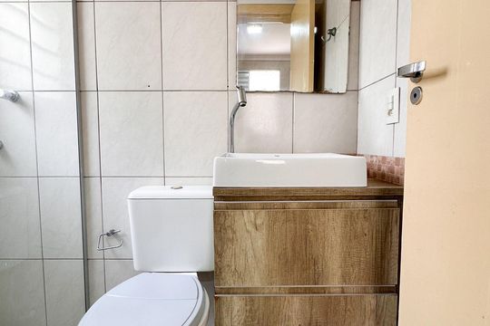 Banheiro da Suíte de apartamento à venda com 2 quartos, 67m² em Paulicéia, São Bernardo do Campo