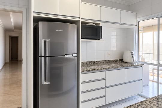 Cozinha de apartamento à venda com 3 quartos, 136m² em Jardim Arpoador, São Paulo