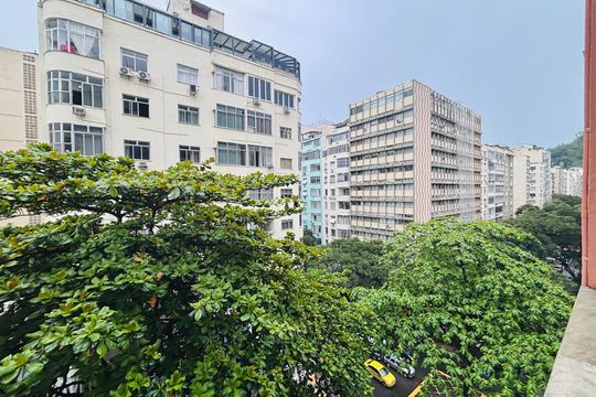 Vista do quarto de apartamento para alugar com 2 quartos, 70m² em Copacabana, Rio de Janeiro