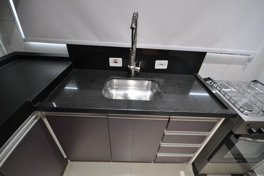 Cozinha de apartamento para alugar com 1 quarto, 28m² em Tucuruvi, São Paulo