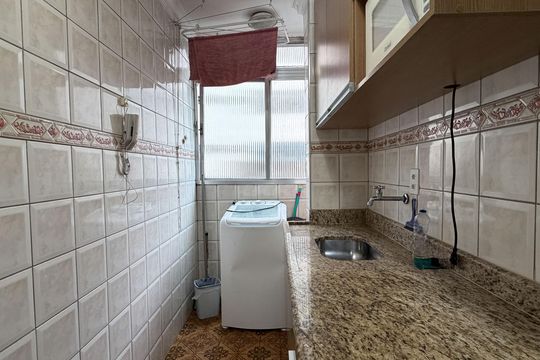 Cozinha e Área de Serviço de apartamento para alugar com 2 quartos, 93m² em Boqueirão, Santos