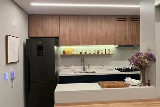 Cozinha de apartamento à venda com 2 quartos, 68m² em Jardim Prudência, São Paulo