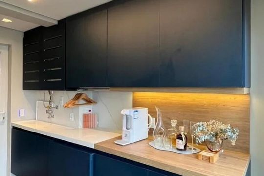 Cozinha de apartamento à venda com 2 quartos, 68m² em Jardim Prudência, São Paulo