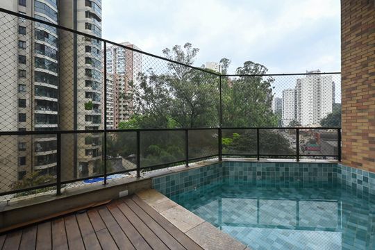 Varanda Varanda de apartamento para alugar com 4 quartos, 287m² em Vila Andrade, São Paulo