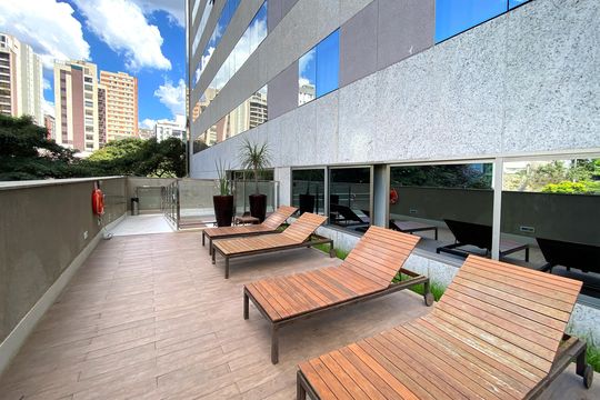 Área comum de kitnet/studio à venda com 1 quarto, 22m² em Cidade Jardim, Belo Horizonte