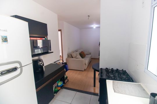 cozinha e de apartamento para alugar com 2 quartos, 50m² em Barro Vermelho, São Gonçalo