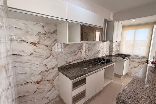 Cozinha de apartamento para alugar com 2 quartos, 67m² em Ipiranga, Goiânia
