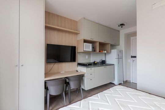 Studio de kitnet/studio para alugar com 1 quarto, 24m² em Vila Cordeiro, São Paulo
