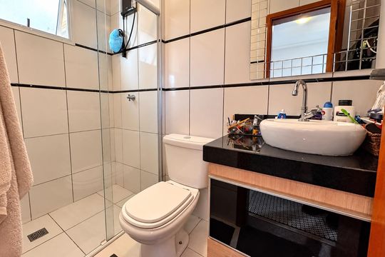 Banheiro de apartamento à venda com 3 quartos, 78m² em Residencial Terras D’Itália, Sumaré