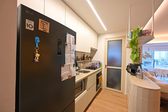 Cozinha de apartamento para alugar com 2 quartos, 82m² em Vila Clementino, São Paulo