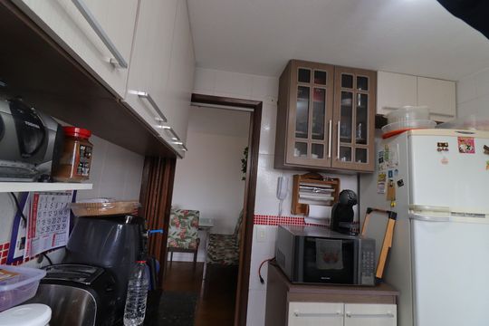 Cozinha de apartamento à venda com 2 quartos, 80m² em Bela Vista, São Paulo