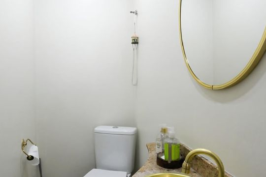 Banheiro de apartamento à venda com 3 quartos, 156m² em Chácara Santo Antônio (Zona Leste), São Paulo