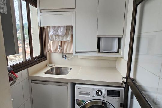Área de serviço de apartamento para alugar com 2 quartos, 60m² em Saco dos Limões, Florianópolis
