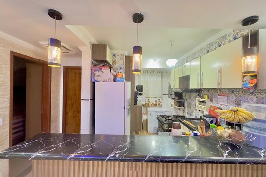 Cozinha de apartamento para alugar com 2 quartos, 53m² em Água Chata, Guarulhos