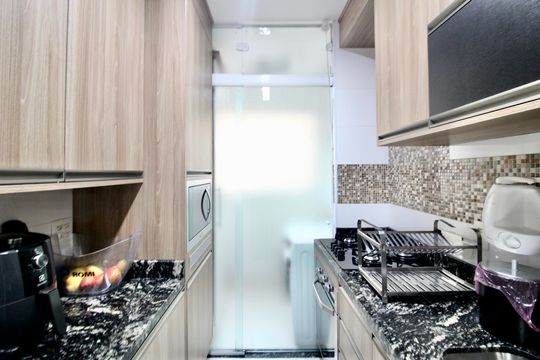 Cozinha de apartamento à venda com 3 quartos, 62m² em Jardim Santa Maria, São Paulo