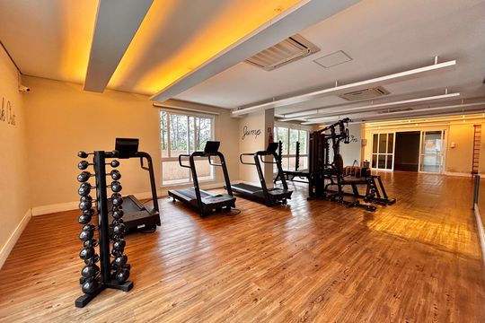 Área comum - Academia de apartamento para alugar com 3 quartos, 110m² em Alphaville Empresarial, Barueri