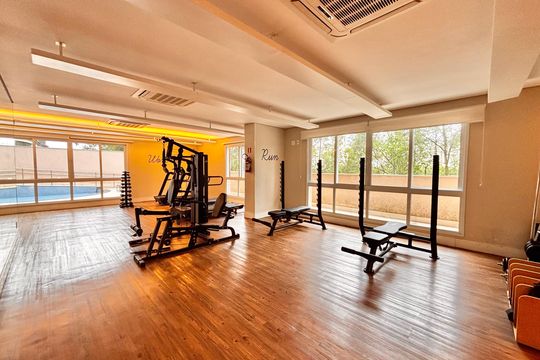 Área comum - Academia de apartamento para alugar com 3 quartos, 110m² em Alphaville Empresarial, Barueri