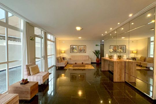 Hall de entrada de apartamento para alugar com 3 quartos, 140m² em Jardim Paulista, São Paulo