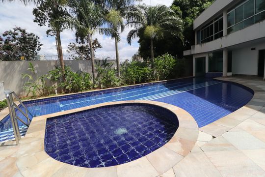 Área comum - Piscina de apartamento para alugar com 3 quartos, 85m² em Santa Mônica, Uberlândia