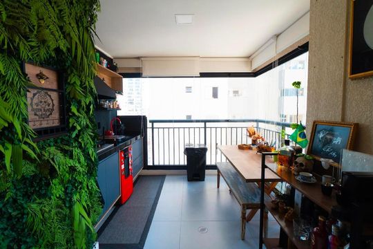 Varanda de apartamento à venda com 2 quartos, 69m² em Vila Mascote, São Paulo