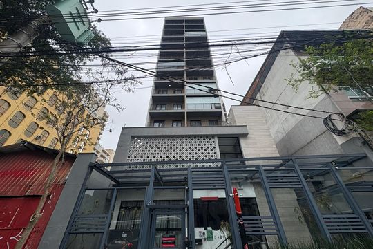 Fachada de kitnet/studio para alugar com 1 quarto, 29m² em Liberdade, São Paulo