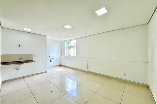 Cozinha e Área de Serviço de kitnet/studio para alugar com 1 quarto, 45m² em Califórnia, Belo Horizonte