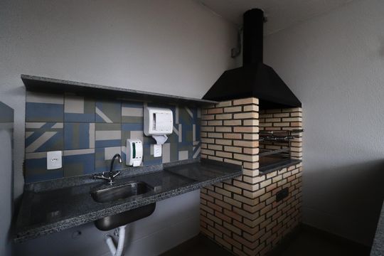 Área comum - Churrasqueira de apartamento à venda com 2 quartos, 37m² em Vila Nova Manchester, São Paulo