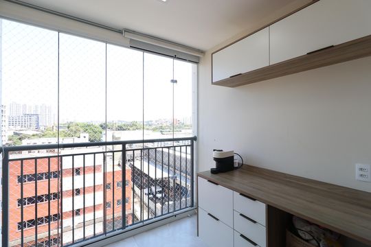 Varanda  de apartamento para alugar com 3 quartos, 62m² em Residencial Parque da Lapa, São Paulo