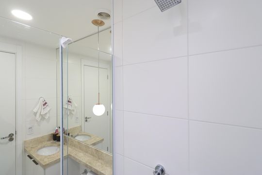 Banheiro Social de apartamento para alugar com 3 quartos, 62m² em Residencial Parque da Lapa, São Paulo