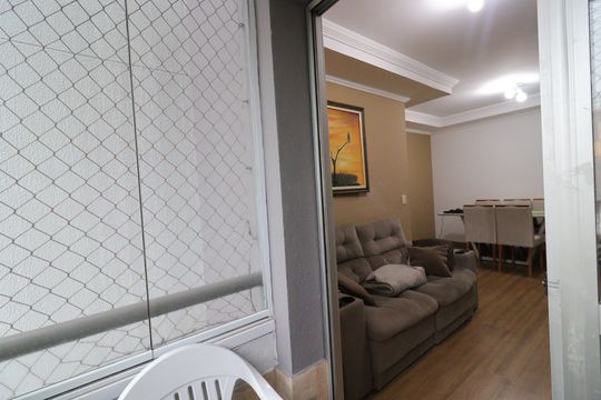 Varanda de apartamento à venda com 2 quartos, 64m² em Vila do Castelo, São Paulo