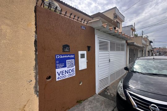 Fachada de casa à venda com 3 quartos, 100m² em Vila Santa Luzia, São Bernardo do Campo