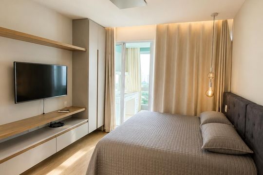 Quarto de apartamento à venda com 1 quarto, 80m² em Barra da Tijuca, Rio de Janeiro