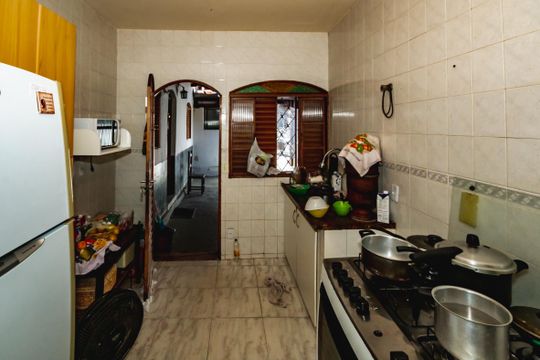Cozinha de casa à venda com 3 quartos, 178m² em Pompéia, Belo Horizonte
