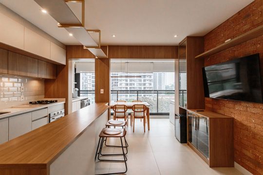 Sala de apartamento para alugar com 2 quartos, 54m² em Indianópolis, São Paulo