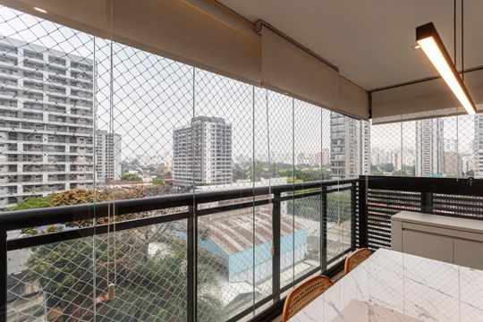 Vista de apartamento para alugar com 2 quartos, 54m² em Indianópolis, São Paulo