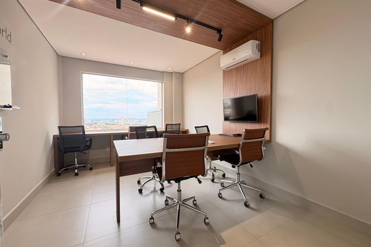 Sala de reunião de apartamento para alugar com 2 quartos, 120m² em Ribeirânia, Ribeirão Preto
