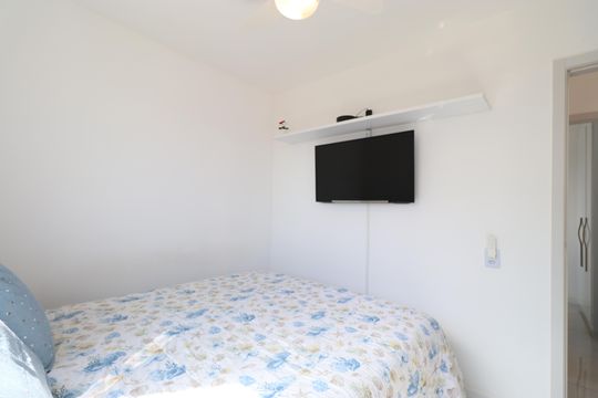 Quarto 2 de apartamento à venda com 2 quartos, 43m² em Barra Funda, São Paulo