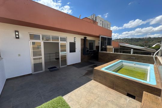 Área externa de apartamento à venda com 3 quartos, 142m² em Castelo, Belo Horizonte