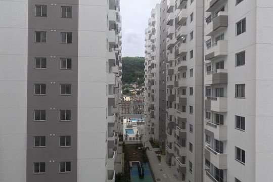 Vista do Quarto 2 de apartamento para alugar com 2 quartos, 45m² em Jabaquara, Santos