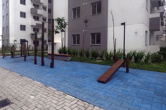 Área Comum - Academia Aberta de apartamento para alugar com 2 quartos, 45m² em Jabaquara, Santos