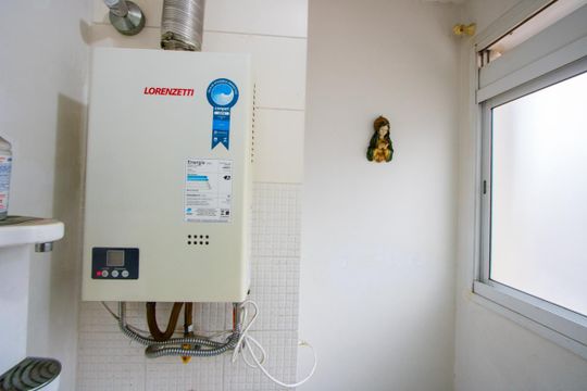 Área de serviço de apartamento à venda com 3 quartos, 62m² em Vila Alzira, Santo André