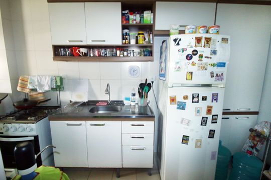 Cozinha de apartamento à venda com 2 quartos, 58m² em Vicente de Carvalho, Rio de Janeiro