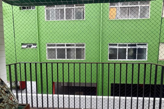 Varanda da sala de apartamento para alugar com 2 quartos, 57m² em Parque Enseada, Guarujá