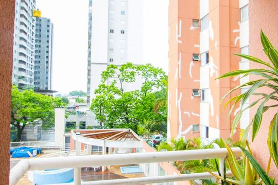 Varanda da sala de apartamento à venda com 2 quartos, 52m² em Casa Branca, Santo André