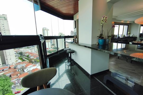 Varanda de apartamento à venda com 3 quartos, 204m² em Tatuapé, São Paulo