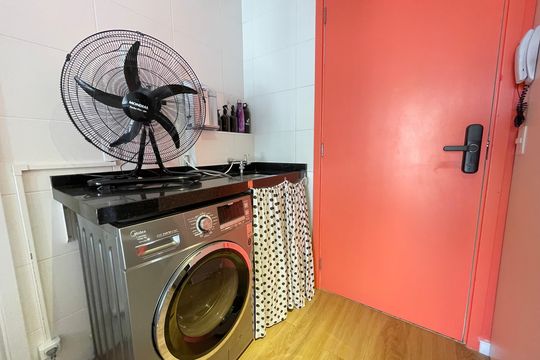 Área de serviço  de apartamento à venda com 1 quarto, 37m² em Ferreira, São Paulo