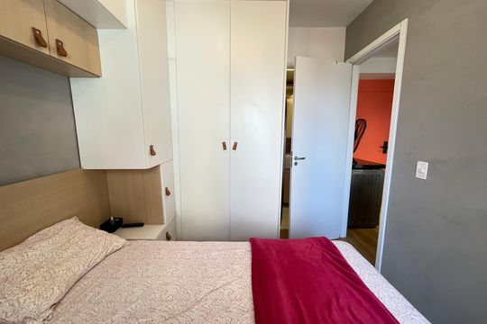 Quarto  de apartamento à venda com 1 quarto, 37m² em Ferreira, São Paulo