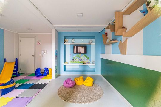 Área comum de apartamento à venda com 1 quarto, 37m² em Ferreira, São Paulo
