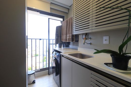 Área de Serviço de apartamento à venda com 1 quarto, 65m² em Chácara Seis de Outubro, São Paulo