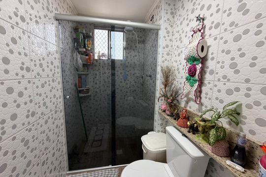 Banheiro de apartamento para alugar com 2 quartos, 52m² em Santo Amaro, São Paulo